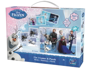 Children's 3 In 1 Disney Frozen Jigsaw Puzzle & Games Set