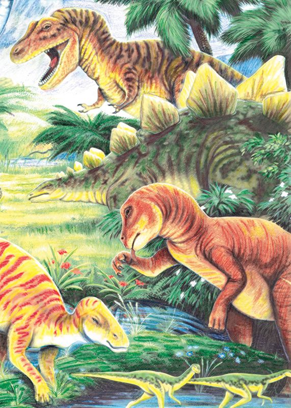 A5 Colour Sketching Made Easy Kits Drawing Kit - Dinosaurs