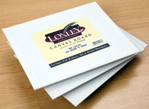 3x Panoramic 10" X 5" Blank Loxley Canvas Acrylic Painting Boards
