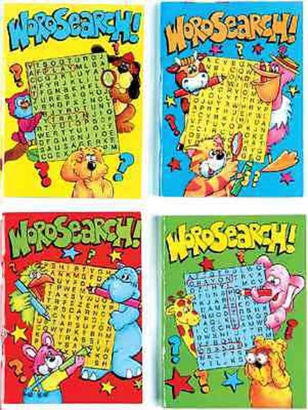 Set Of 12 X A6 Party Bag Favours 64 Page Word Search Books - 2095-SPL1