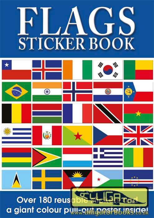 Flags Sticker Book With Reusable Stickers And Pull Out Poster World Maps