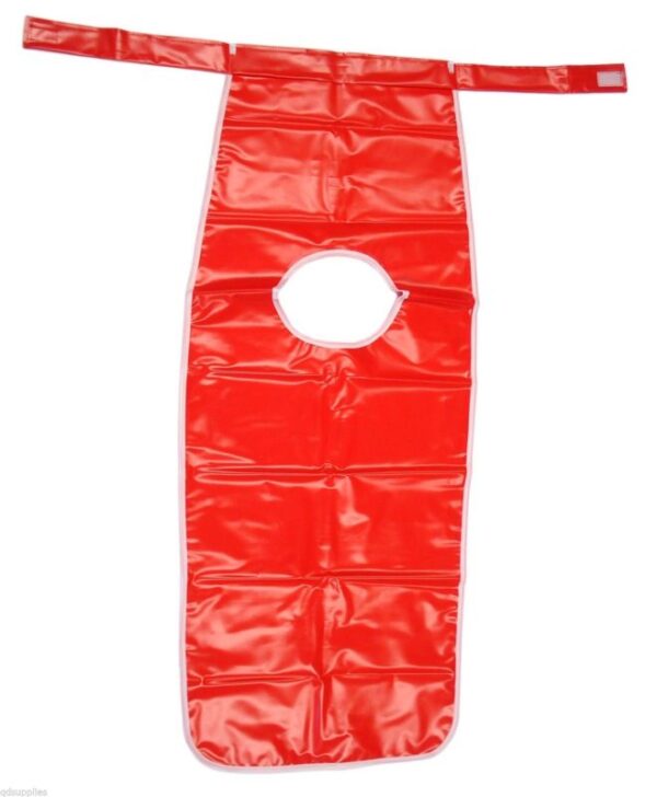 Children's Red Pvc Painting And Cooking Tabard Apron 71cm x 66cm - 1054
