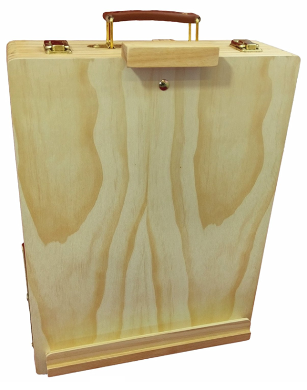 Large Beechwood Storage Box Easel Wooden - BV46