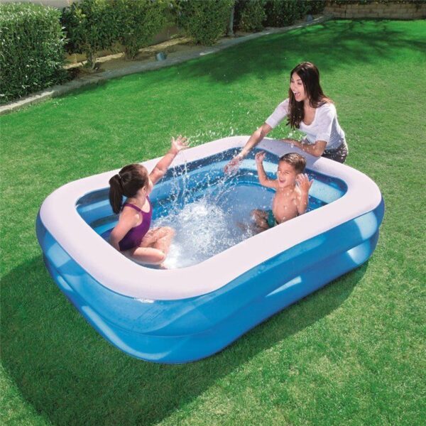 Large 79" x 59" Inflatable Rectangular Paddling Swimming Pool 54005