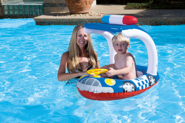 Blue UV Protection Inflatable Car Pool Ride On 34103