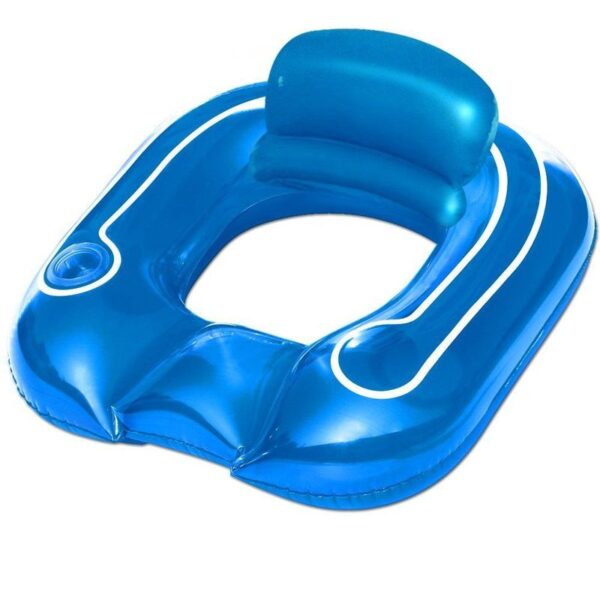 Inflatable Blue Swimming Pool Lounger Chair 43097