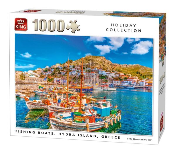 King 1000 Piece Fishing Boats Greece Jigsaw Puzzle 05712