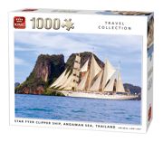 King 1000 Piece Clipper Ship Thailand Jigsaw Puzzle 05713