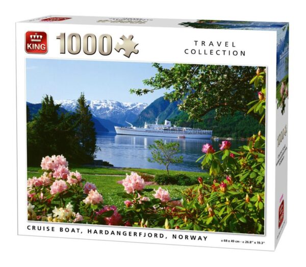 King 1000 Piece Cruise Boat Norway Jigsaw Puzzle 05621