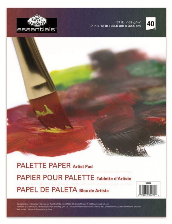 Royal & Langnickel 40 Sheet Disposable Paint Mix Palette Paper Pad for Oil Acrylic Paint RD350