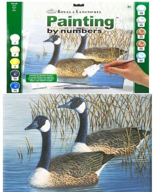 A3 Painting By Numbers Kits - Geese Pal35
