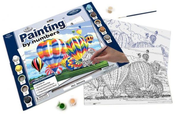 A3 Painting By Numbers Kit - Hot Air Balloons Pal5