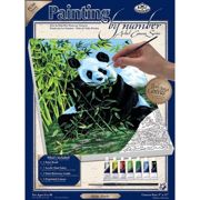 A4 Canvas Painting By Numbers Kit - Panda Pcs6