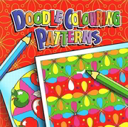 Doodle Colouring Books 80 Artistic Designs Per Book - Red