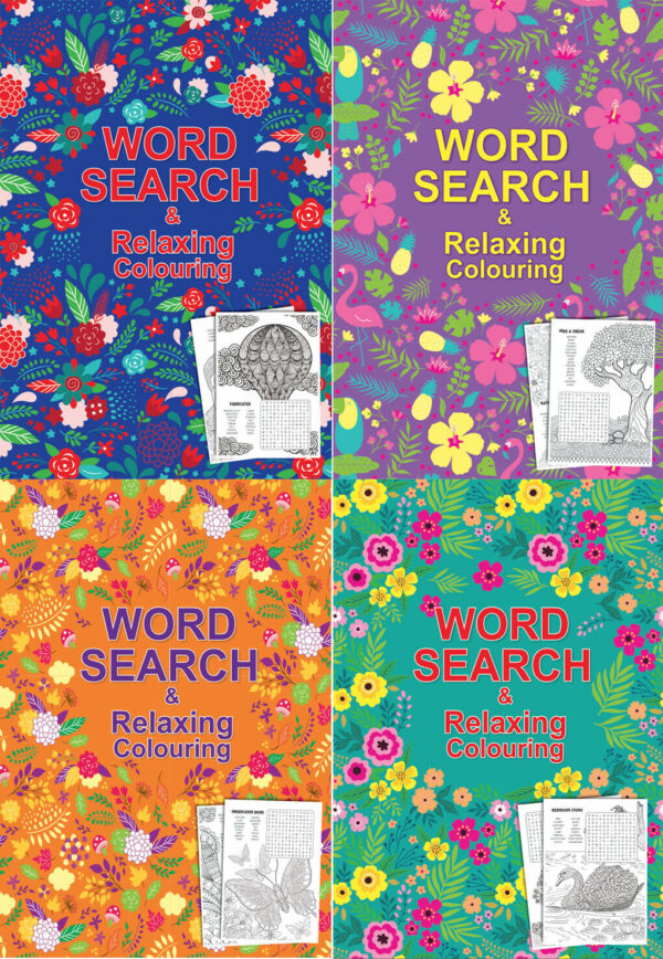 Word Search & Colouring Books