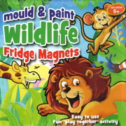 Children's Mould & Paint Wildlife Fridge Magnets Craft Kit