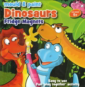 Children's Mould & Paint Dinosaurs Fridge Magnets Craft Kit