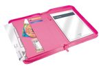 Pink Collins Conference Folder Zipped 7018