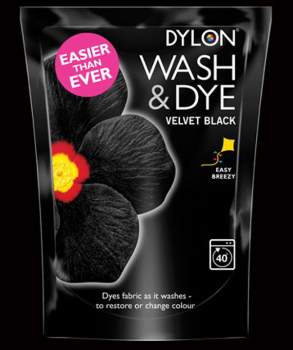 Dylon Machine Wash Fabric Dye 400g - Velvet Black - 2044388