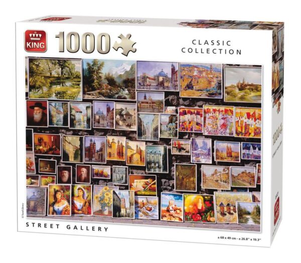 Historic Street Gallery Art Framed Collage 1000 Piece Jigsaw Puzzle K05121