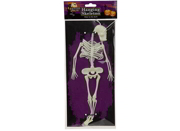 30cm Hanging Glow In The Dark Rubber Skeleton Halloween Decoration