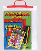 Activity Fun Pack Puzzles Colouring And Painting In A Carrier Bag 99FP-SPL1