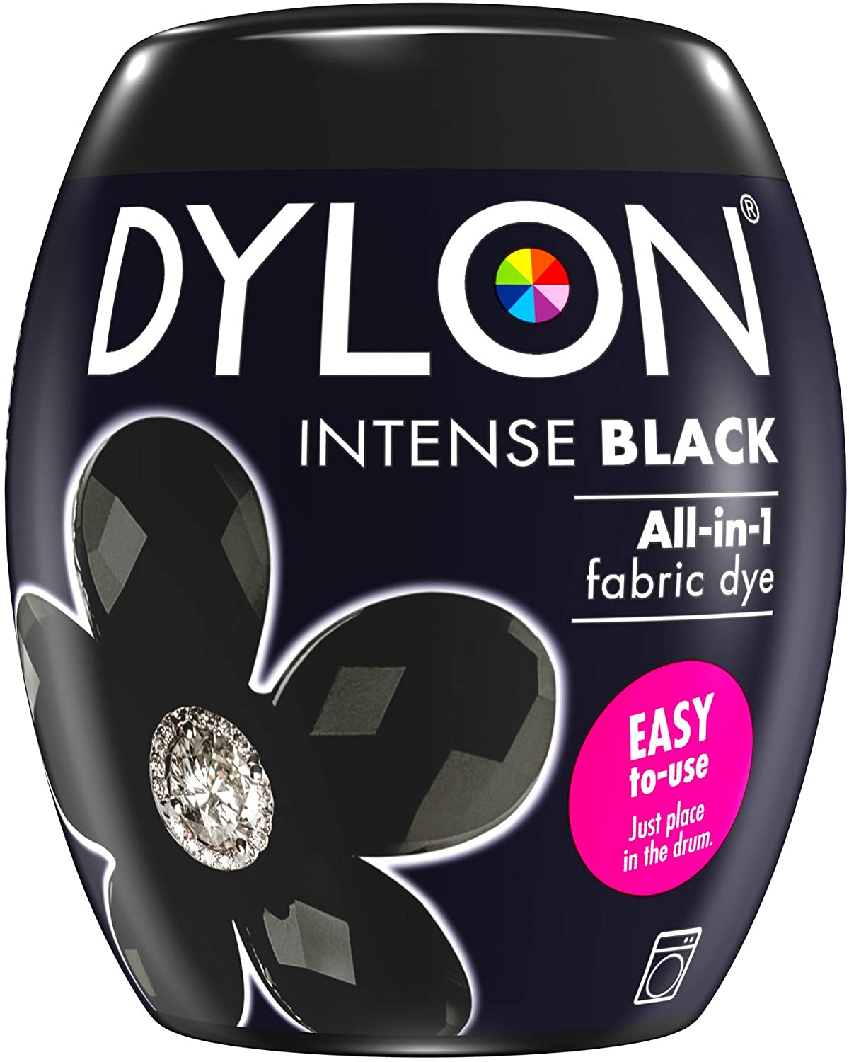 Dylon Machine Dye Intense Black Pod Fabric Colour 350g
