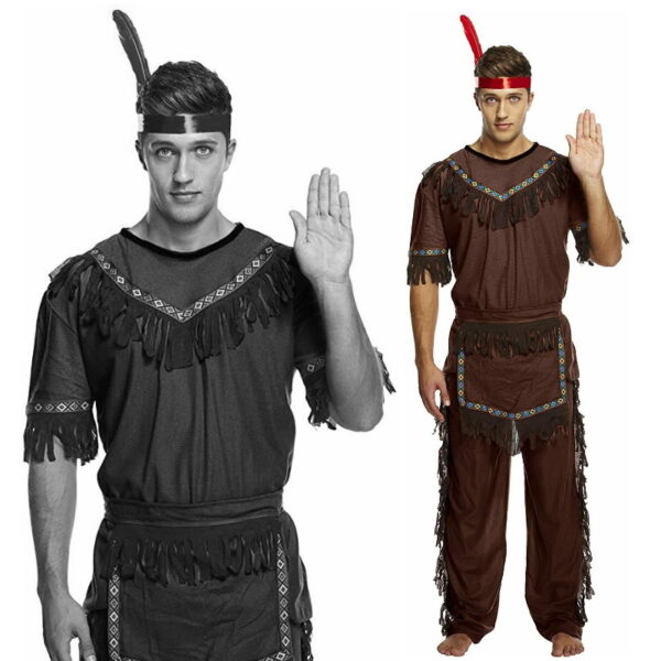 Red Indian Fancy Dress Costume