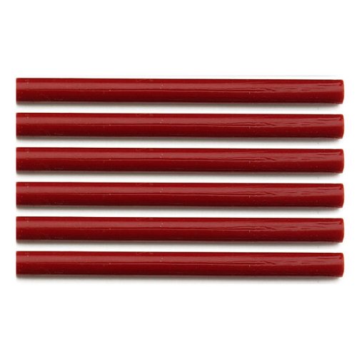6x Red Sealing Wax 8mm Seal Sticks For Melting Gun - MSH762GRE-SPL1