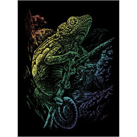 Chameleon Rainbow Foil Regular Size Engraving Art Scraperfoil