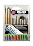 Beginner Paint Brush Set including 15 Various Artist Paint Brushes