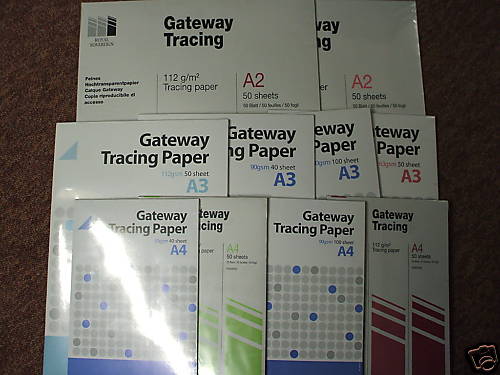 Gateway Tracing Paper On A Roll - 63gsm 841mm x 20mtrs