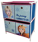Disney Frozen II Kids Four Part Drawer Fabric Storage Unit