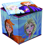 Disney Frozen II Storage Box & Cushioned Bedroom Stool Kids Ottoman Seat