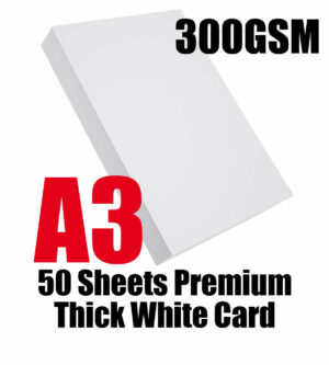 50 Sheets Of A3 300gsm White Card