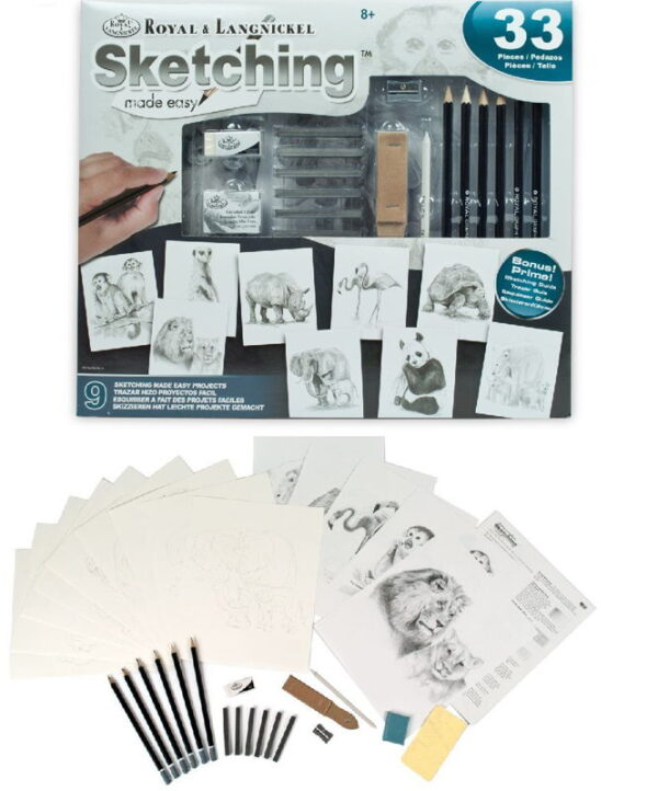 Wild Animals Artist Sketching Made Easy Drawing Set