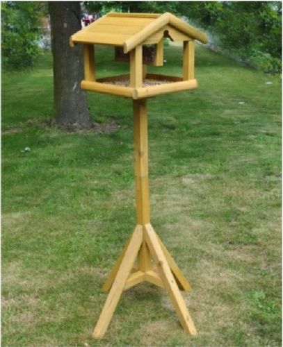 Kingfisher Premium Wooden Bird Table With Feeder BF009WF