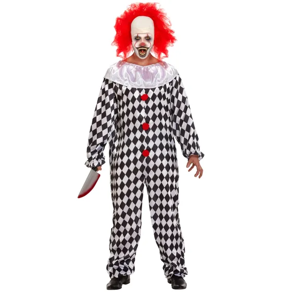 Scary Clown Fancy Dress Costume