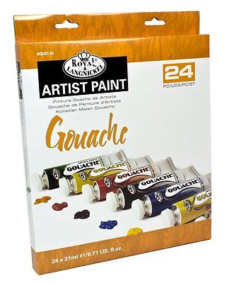 24 Colour Guache Paint Pack GOU21-24