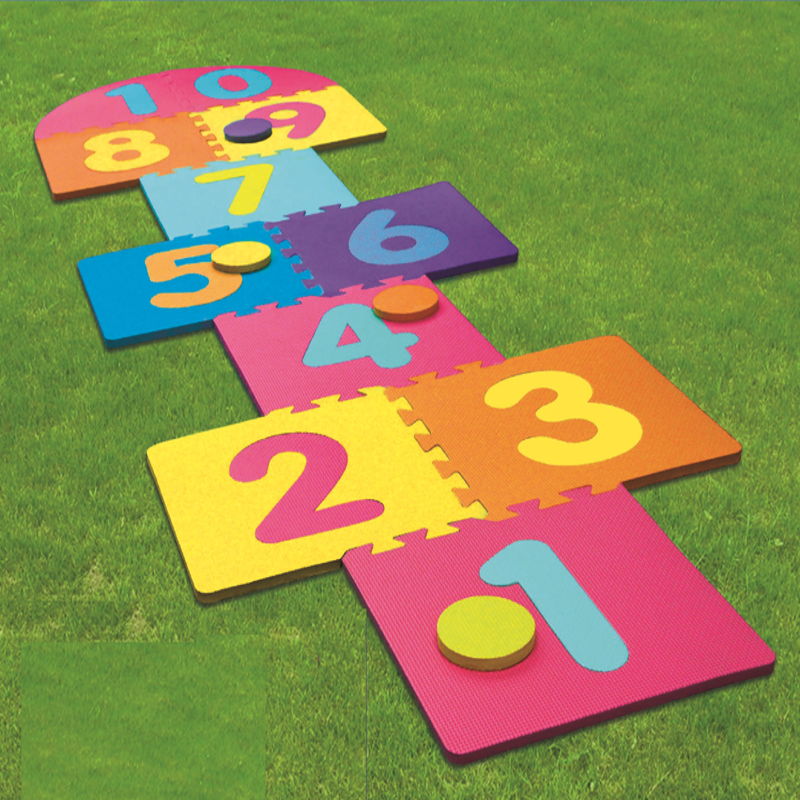 Giant Garden Games Outdoor Kids Family Activity Sports Game Tennis Hopscotch Toy 