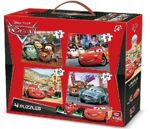 Childrens Disney Cars Lightning McQueen 4 Jigsaw Puzzle Box Set 5100