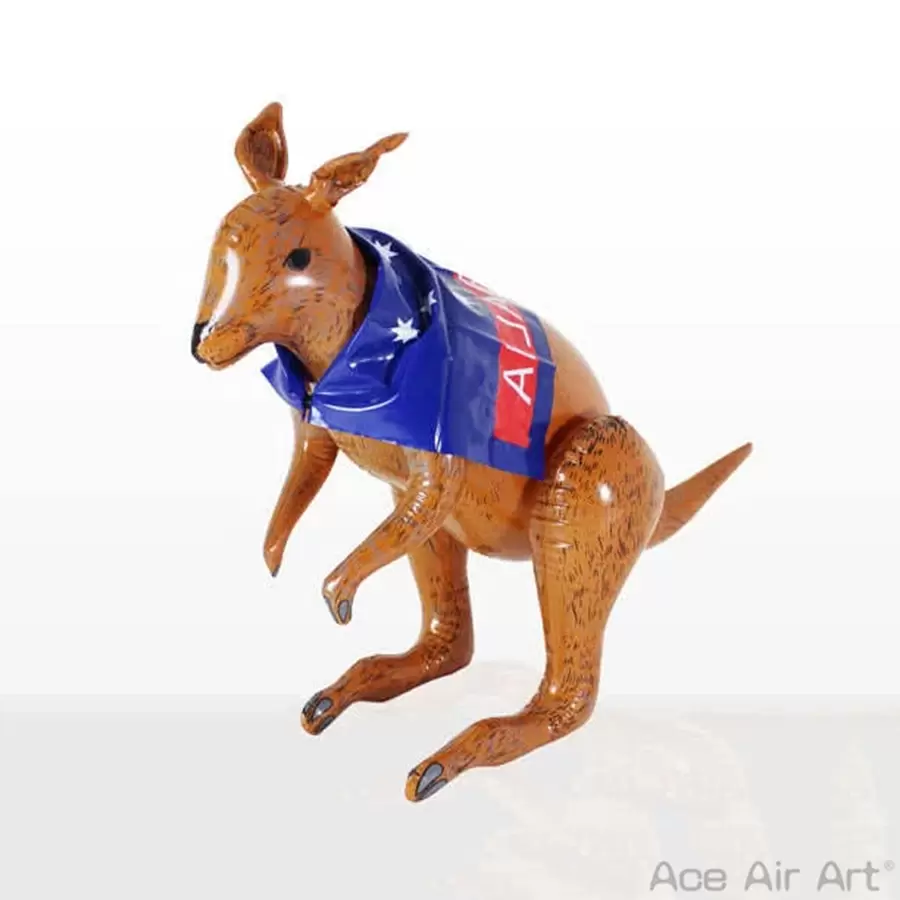 70cm Inflatable Kangaroo With Australian Flag Cape Party Decoration Animal UK 