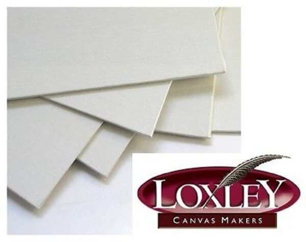 3x Panoramic 10" X 5" Blank Loxley Canvas Acrylic Painting Boards