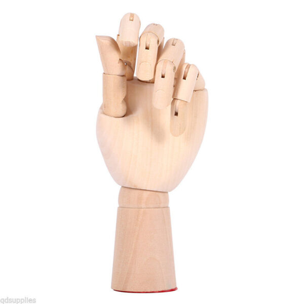 12" Wooden Artist Mannequin Hand - Left