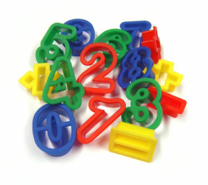 Numbers Cookie Dough Cutters
