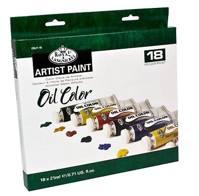 18 Colour Oil Paint Pack OIL21-18