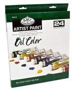 Royal Langnickel 24 X 21ml Tubes Oil Paints Assorted Colours