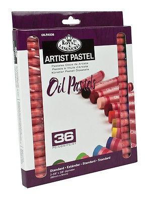 36 Quality Pigment Oil Pastels - Assorted Colours