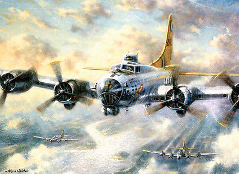 A3 Painting By Numbers Kit - Flying Fortress Ww2 Bomber Pal21 ...