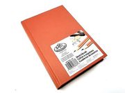 A4 Orange Tangerine Hardback Sketching Drawing Book Pdq-sketch2-spl3